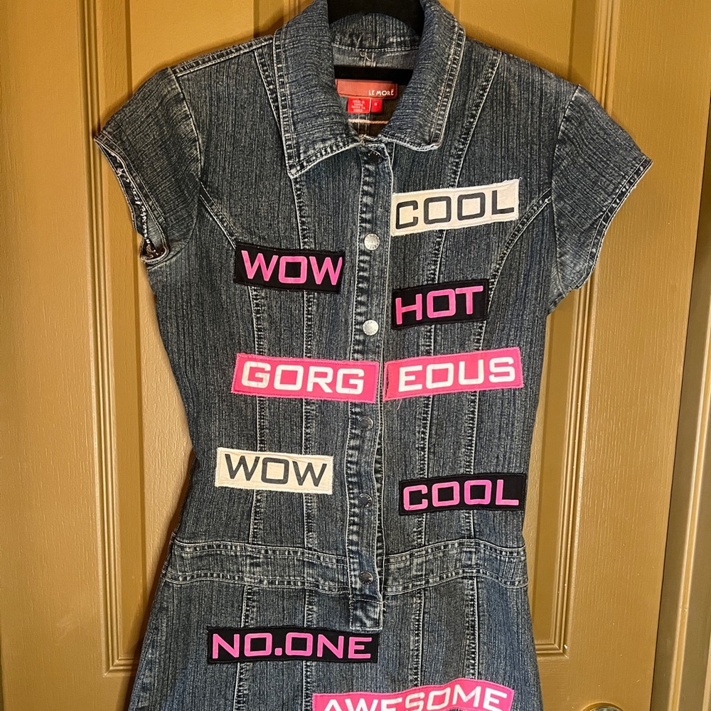 Le More Denim Mini Dress Size Small